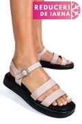 SANDALE ROZ PIELE NATURALA TSPN6512