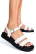 Sandale albe piele naturala tspn6512