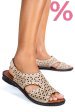 Sandale bej piele naturala 1pc503