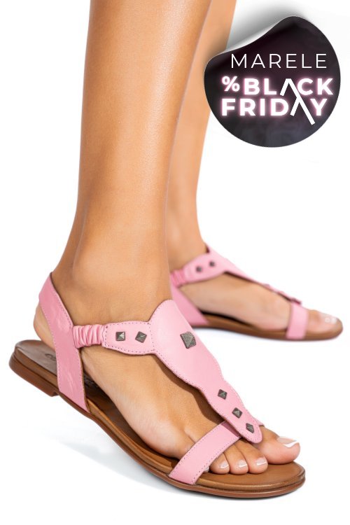 Sandale roz piele naturala 1pc7204