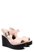 SANDALE BEJ PIELE NATURALA 9PC01
