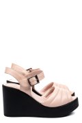 SANDALE BEJ PIELE NATURALA 9PC01