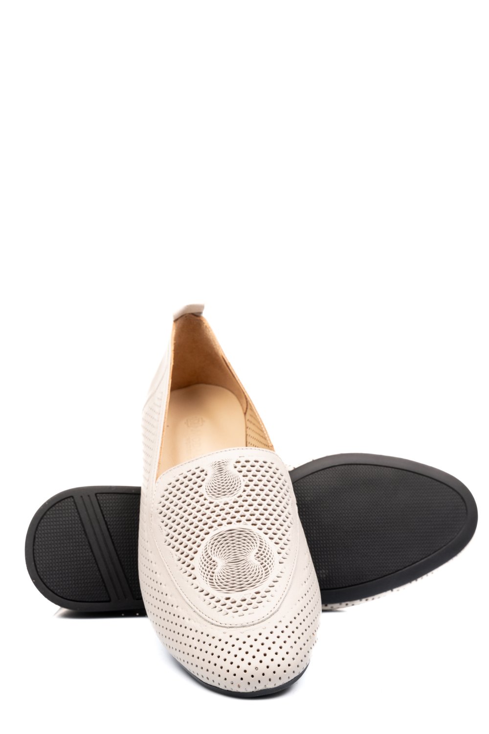 PANTOFI BEJ PIELE NATURALA 4PC6109