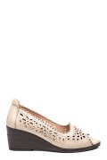 PANTOFI BEJ PIELE NATURALA APCK082