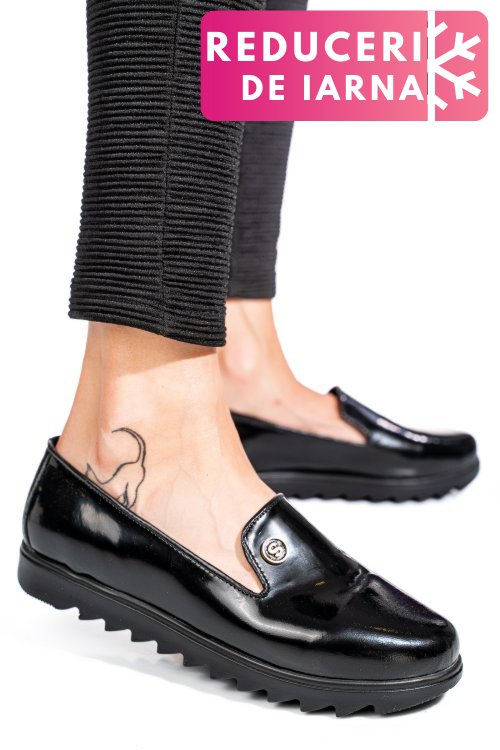 Espadrile negre piele naturala mpc2