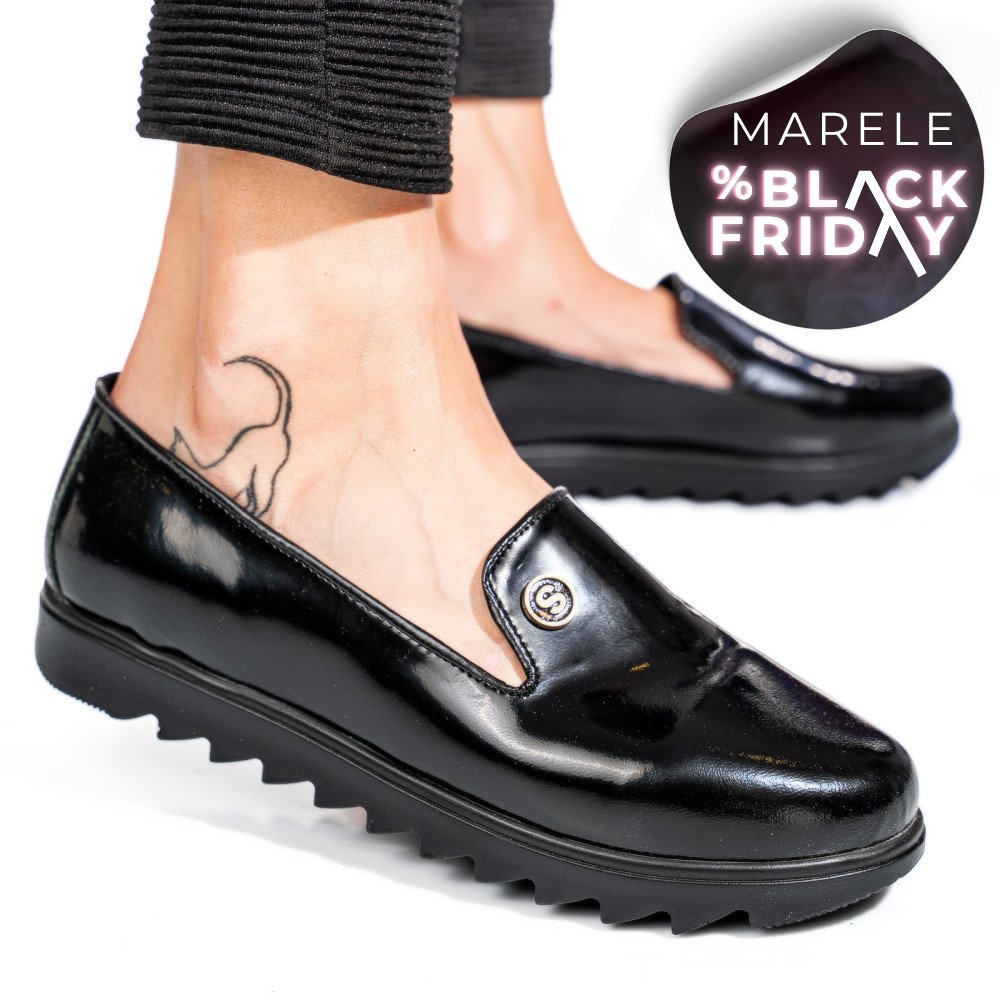 ESPADRILE NEGRE PIELE NATURALA MPC2