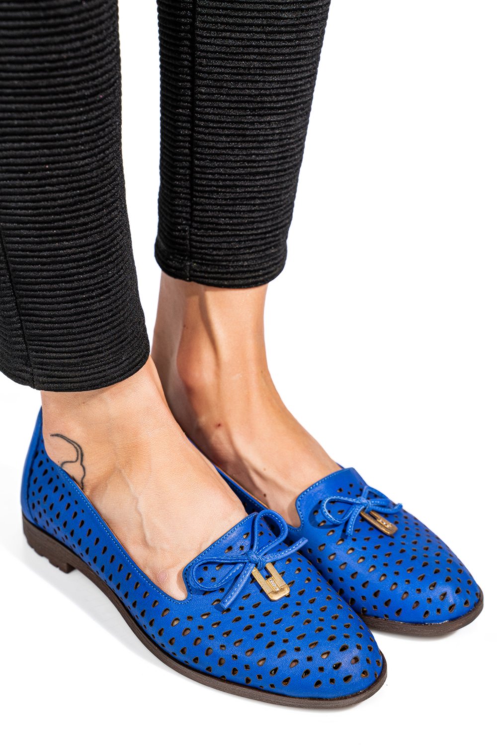 ESPADRILE ALBASTRE PIELE NATURALA 7PC2101