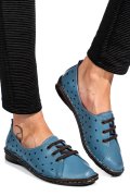 PANTOFI ALBASTRI PIELE NATURALA 1PC422