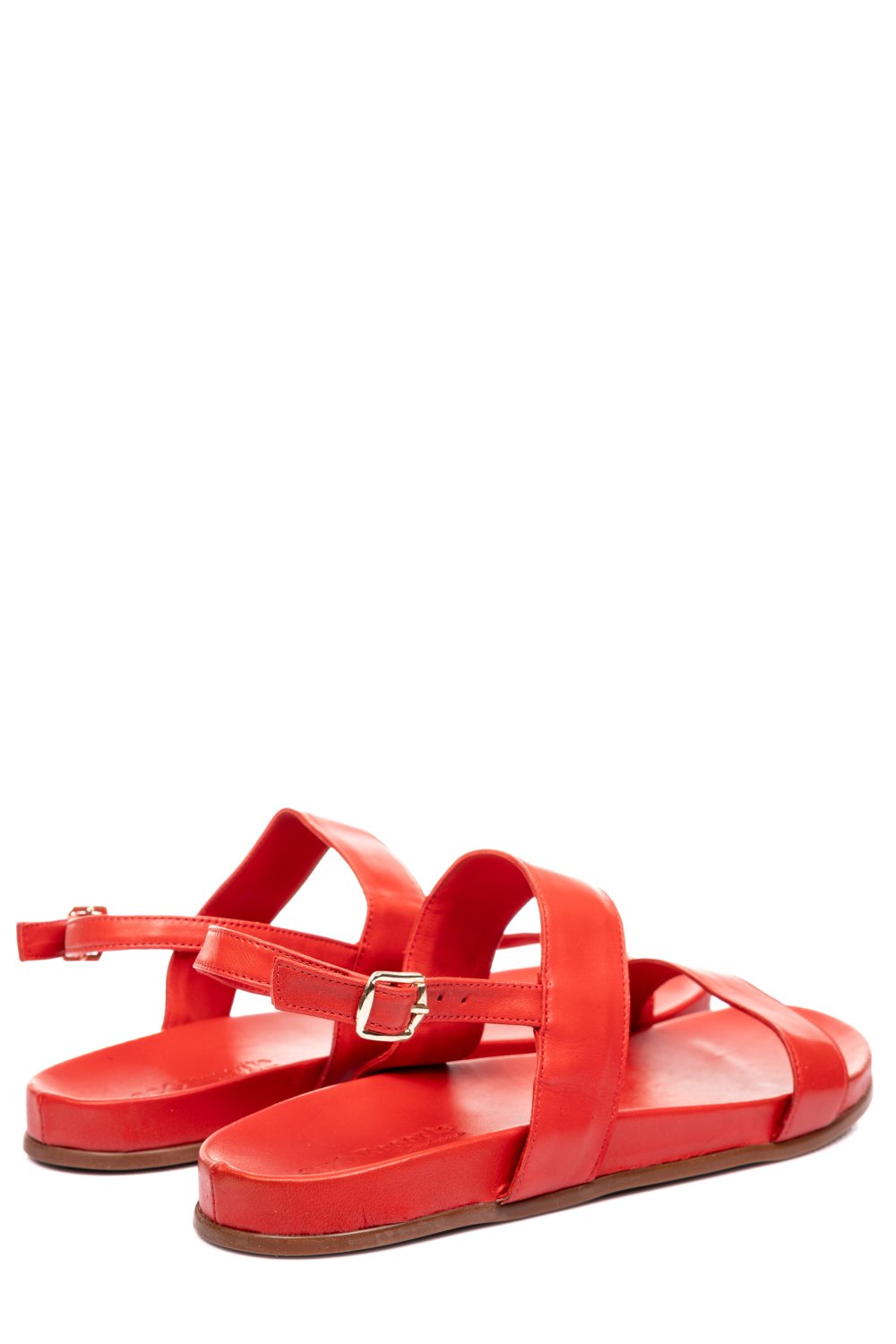 SANDALE ROSII PIELE NATURALA 3PC02