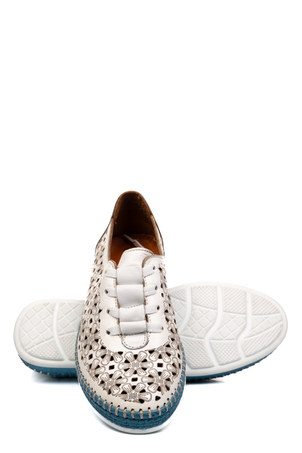 PANTOFI ALBI PIELE NATURALA 1PC304