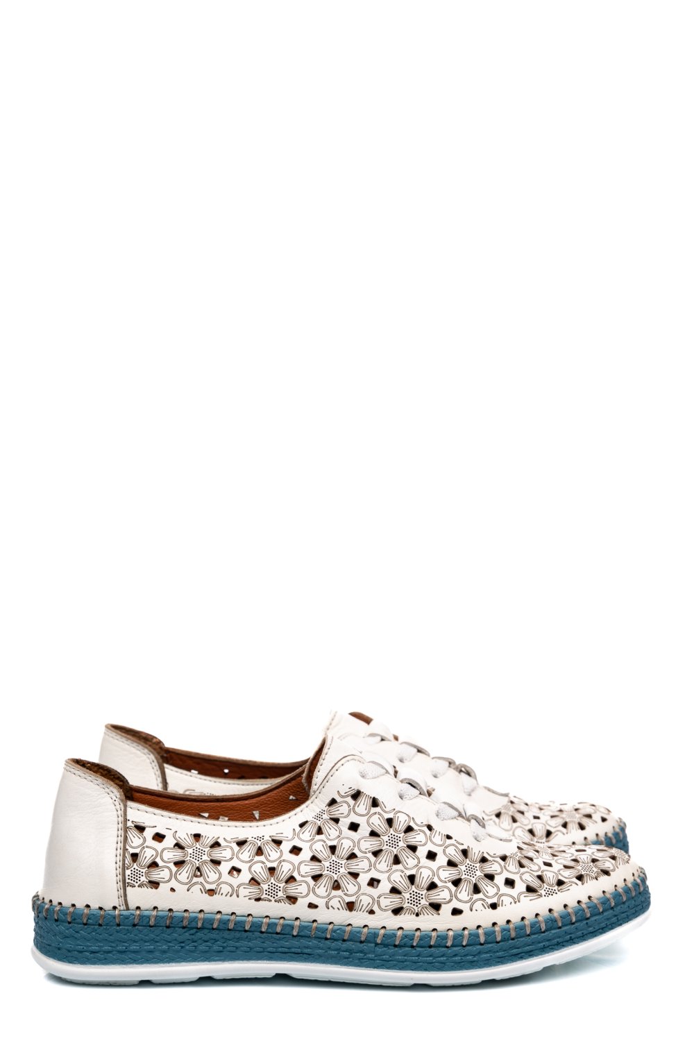 PANTOFI ALBI PIELE NATURALA 1PC304