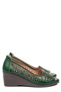 PANTOFI VERZI PIELE NATURALA APCK082