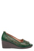 PANTOFI VERZI PIELE NATURALA APCK082