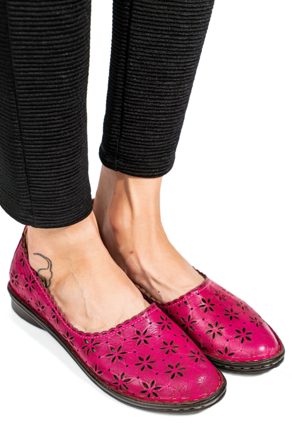 ESPADRILE FUCHSIA PIELE NATURALA 1PC947