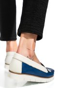 MOCASINI ALBASTRI PIELE NATURALA APCK2100