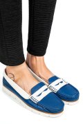MOCASINI ALBASTRI PIELE NATURALA APCK2100