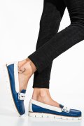 MOCASINI ALBASTRI PIELE NATURALA APCK2100