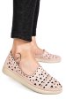 Espadrile roz piele naturala apckb01