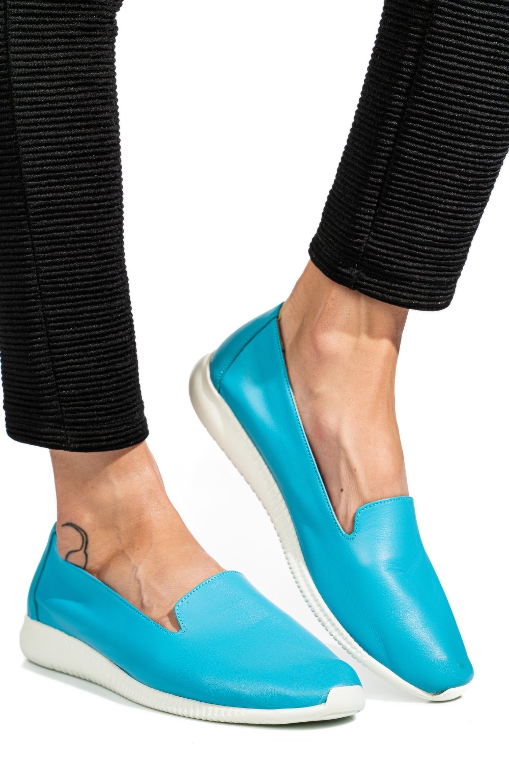 ESPADRILE ALBASTRE PIELE NATURALA 8PC6209