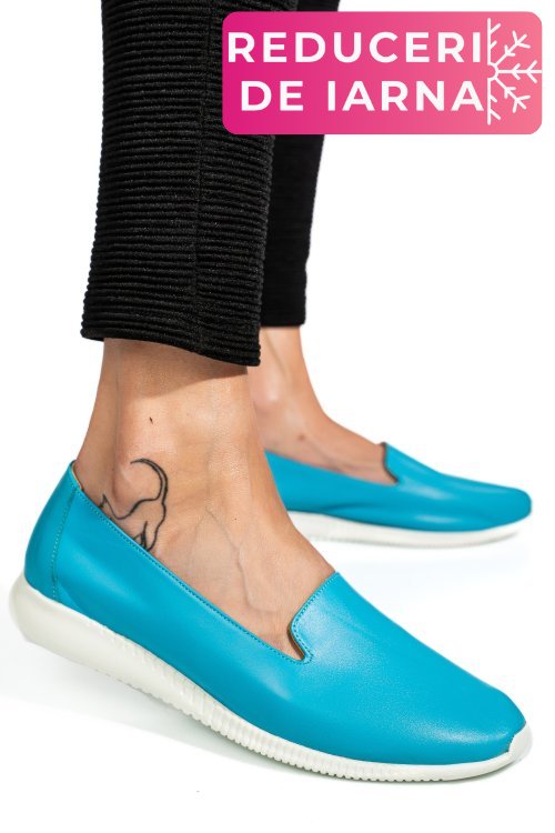 Espadrile albastre piele naturala 8pc6209