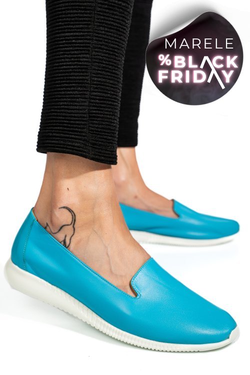 Espadrile albastre piele naturala 8pc6209