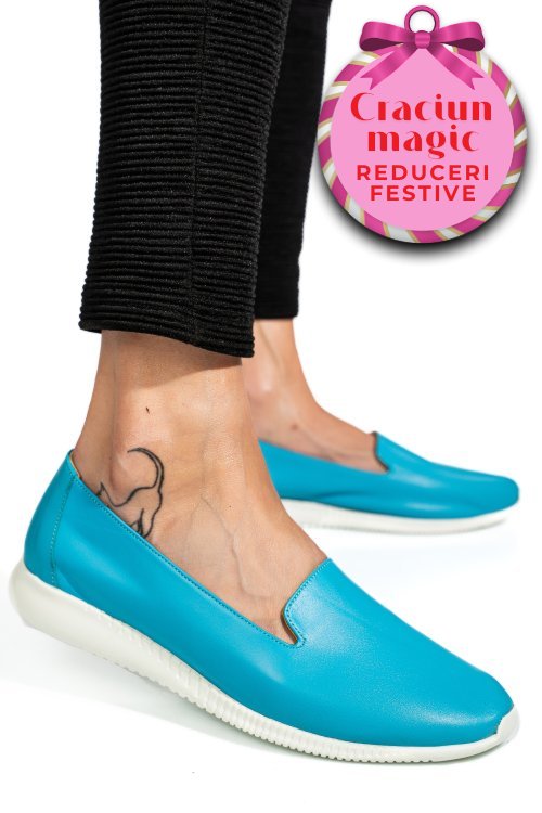 Espadrile albastre piele naturala 8pc6209