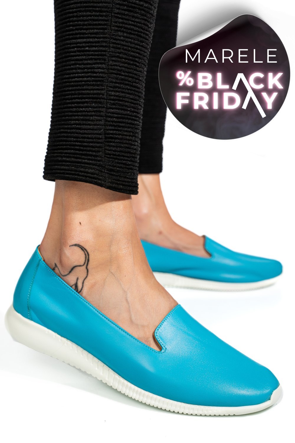 ESPADRILE ALBASTRE PIELE NATURALA 8PC6209