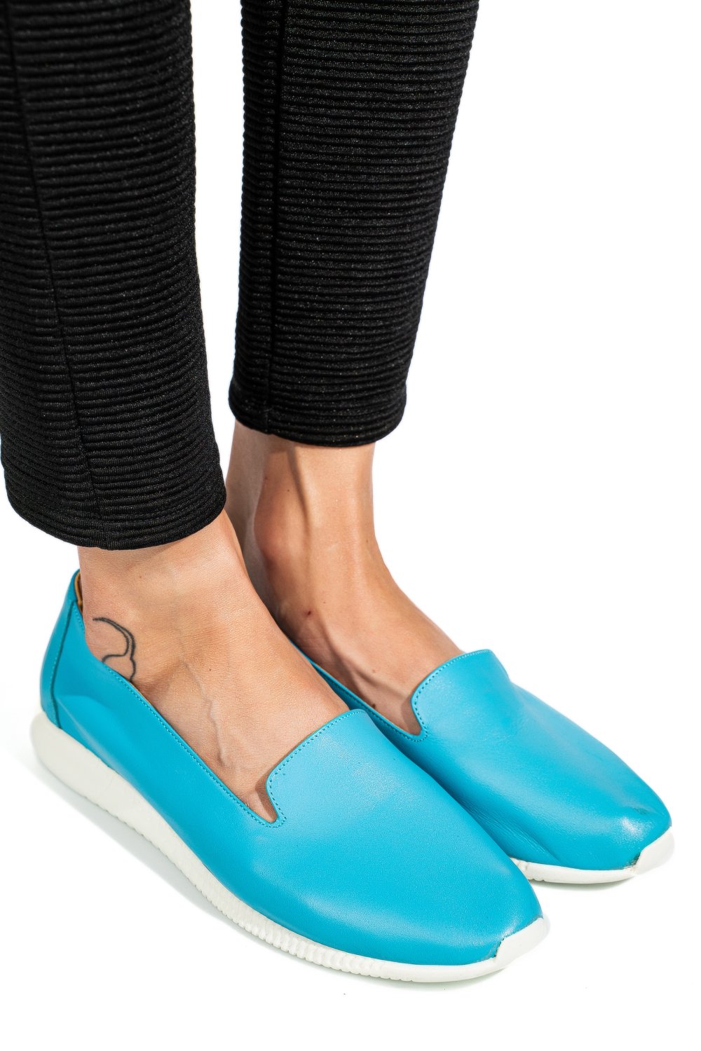 ESPADRILE ALBASTRE PIELE NATURALA 8PC6209