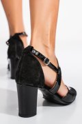 PANTOFI NEGRI PIELE NATURALA 1PC717X