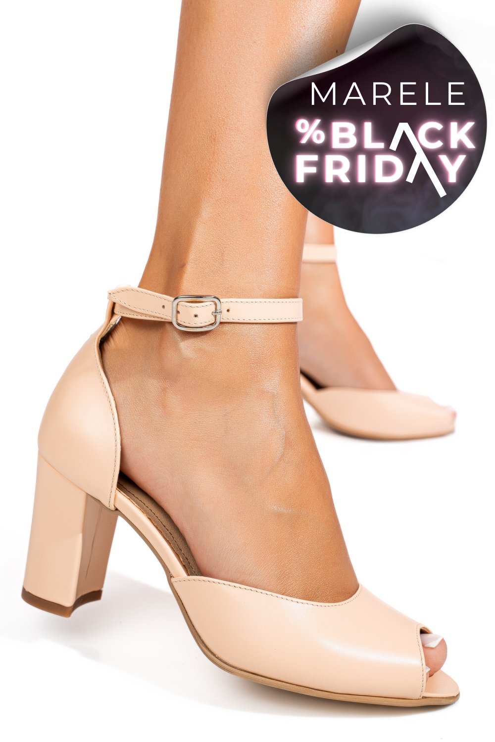 BANTOFI ROZ PIELE NATURALA 1PC699B