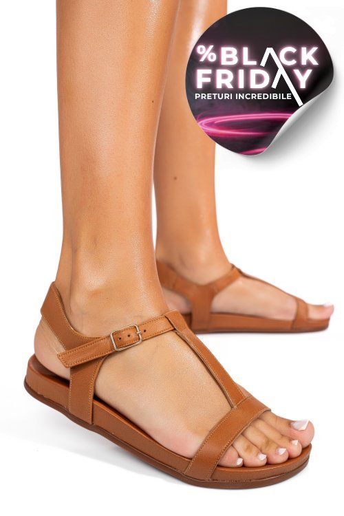 Sandale maro piele naturala 1pc7301