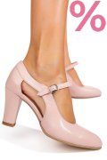 PANTOFI ROZ PIELE NATURALA 1PC800