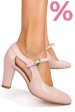 Pantofi roz piele naturala 1pc800