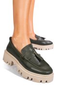 MOCASINI VERZI PIELE NATURALA IPCBM027B