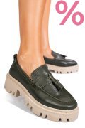 MOCASINI VERZI PIELE NATURALA IPCBM027B