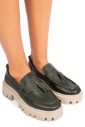 MOCASINI VERZI PIELE NATURALA IPCBM027B
