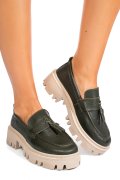 MOCASINI VERZI PIELE NATURALA IPCBM027B