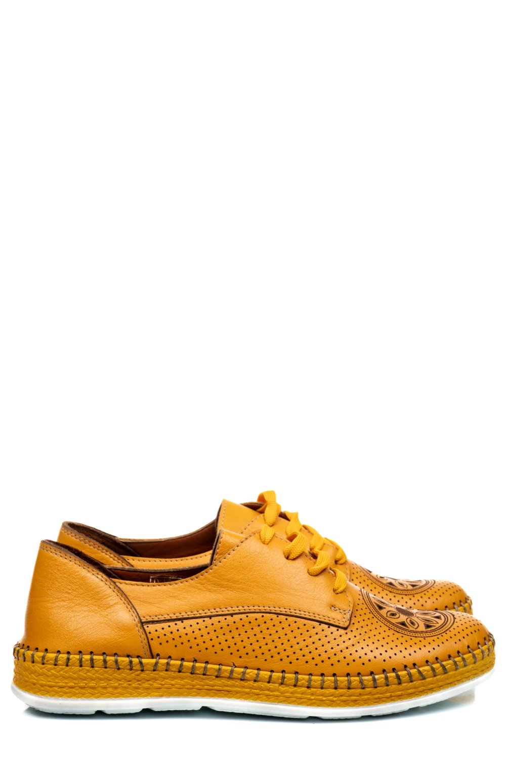 PANTOFI GALBENI PIELE NATURALA 1PC30
