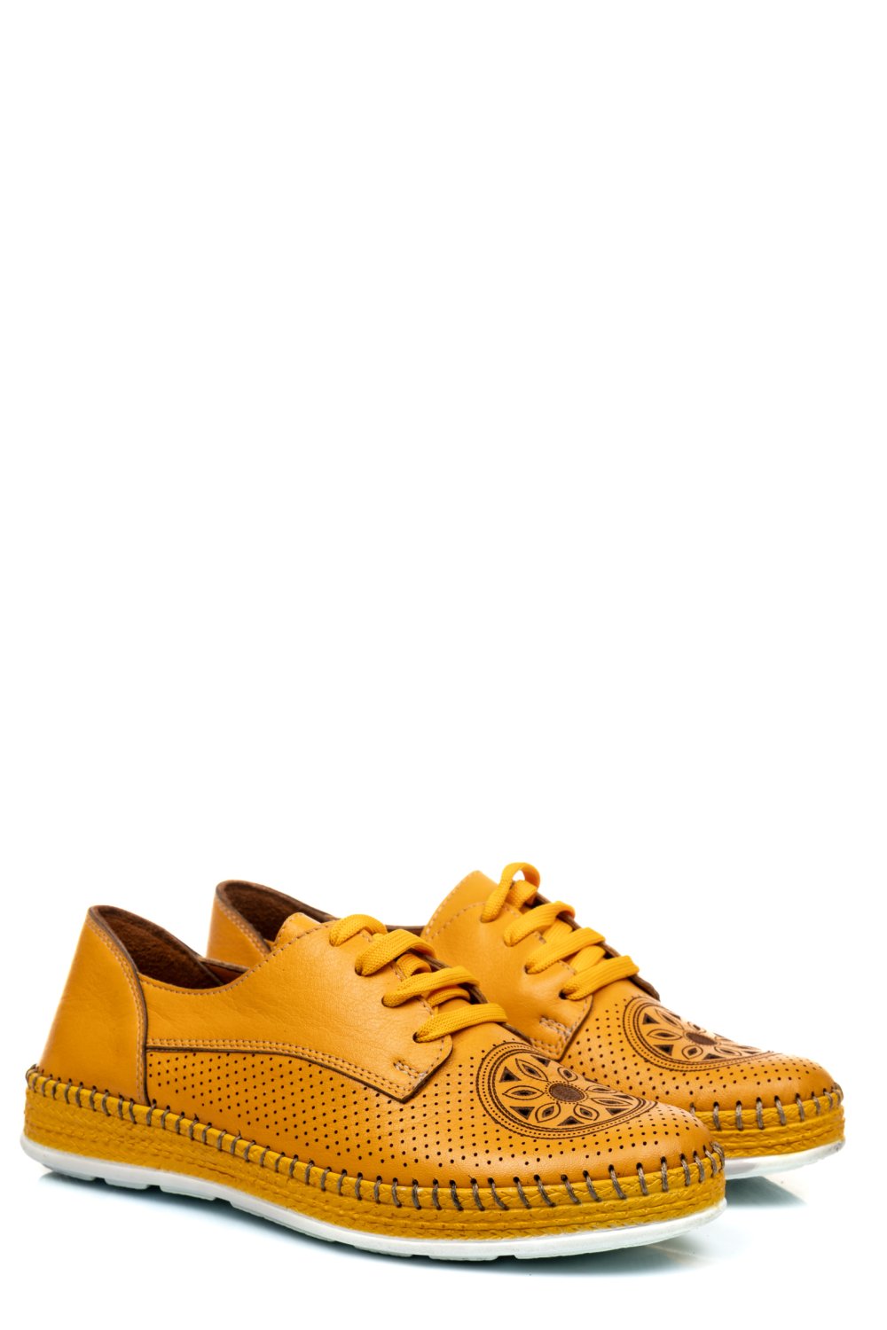 PANTOFI GALBENI PIELE NATURALA 1PC30