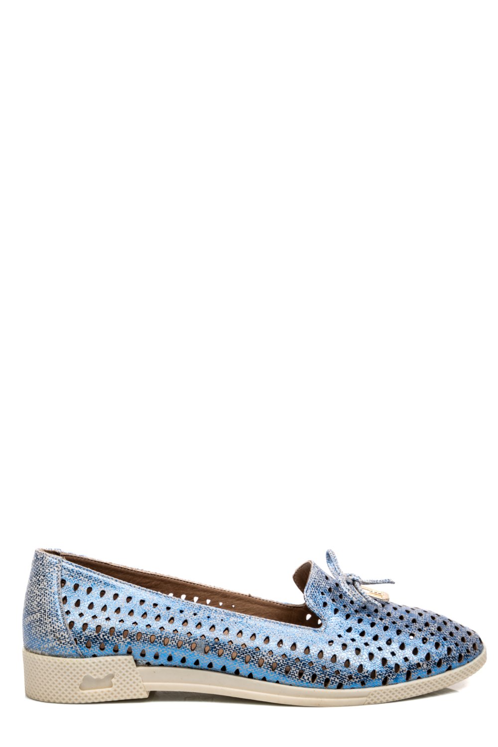 ESPADRILE BLEU ALB PIELE NATURALA 7PC2101