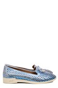 ESPADRILE BLEU ALB PIELE NATURALA 7PC2101