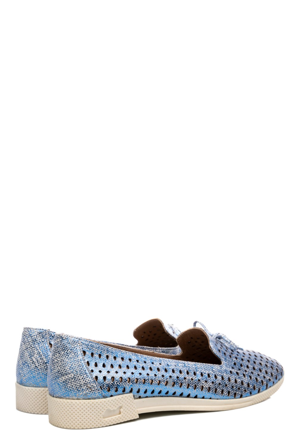 ESPADRILE BLEU ALB PIELE NATURALA 7PC2101