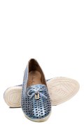 ESPADRILE BLEU ALB PIELE NATURALA 7PC2101