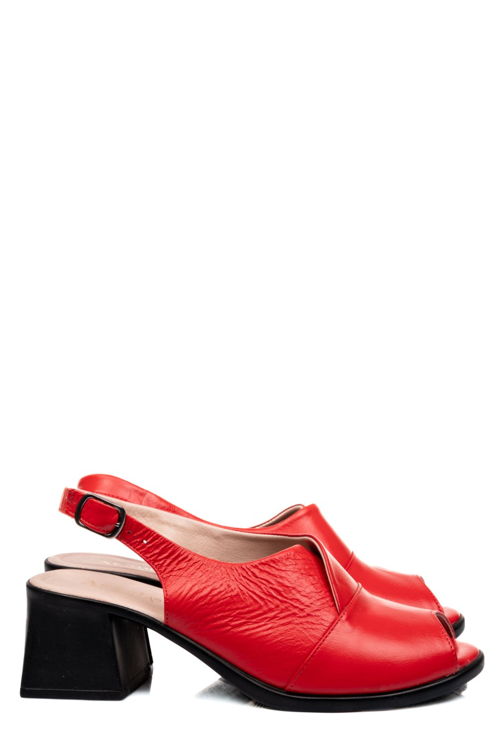 SANDALE ROSII PIELE NATURALA 9PC05
