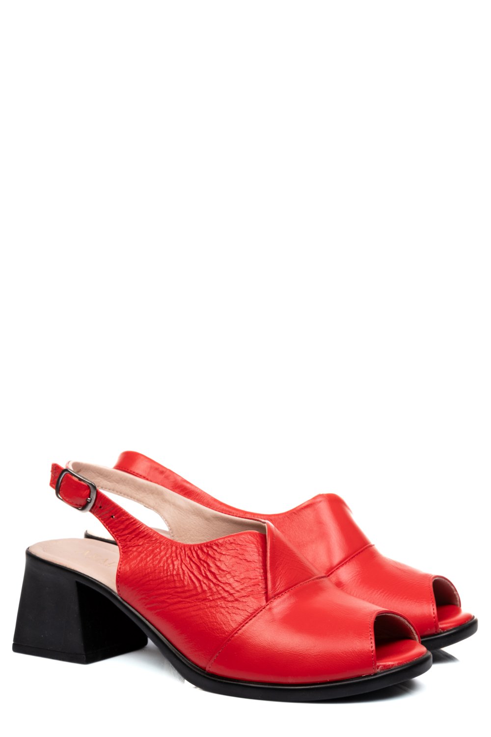 SANDALE ROSII PIELE NATURALA 9PC05