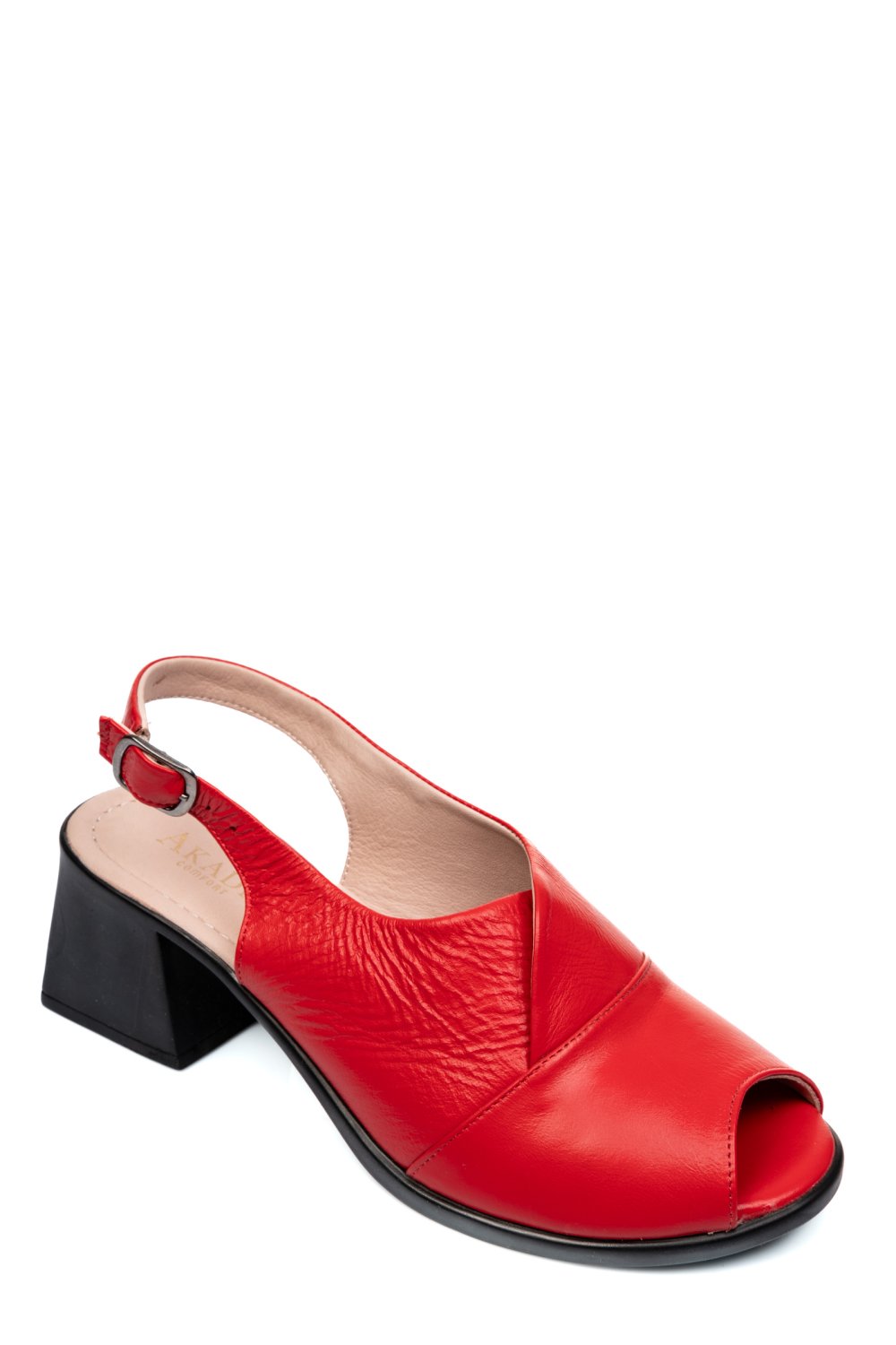 SANDALE ROSII PIELE NATURALA 9PC05