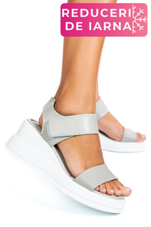 Sandale grey piele naturala tsp6024