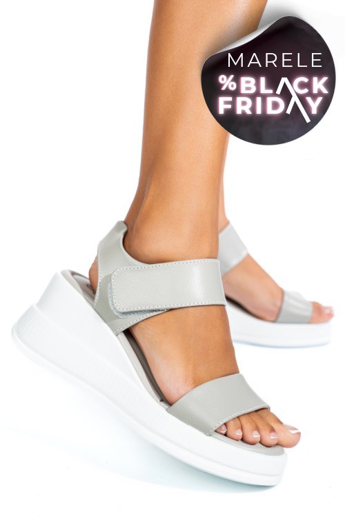 Sandale grey piele naturala tsp6024
