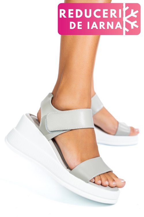 Sandale grey piele naturala tsp6024