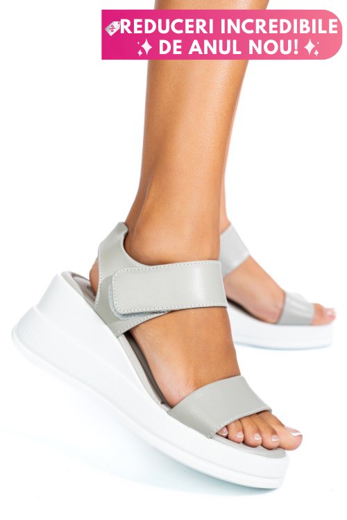 Sandale grey piele naturala tsp6024
